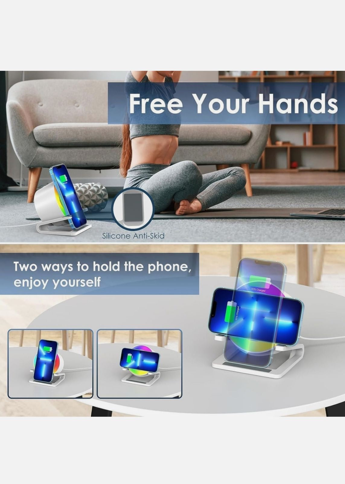 SmartLight 3-in-1 Wireless Charging Night Lamp